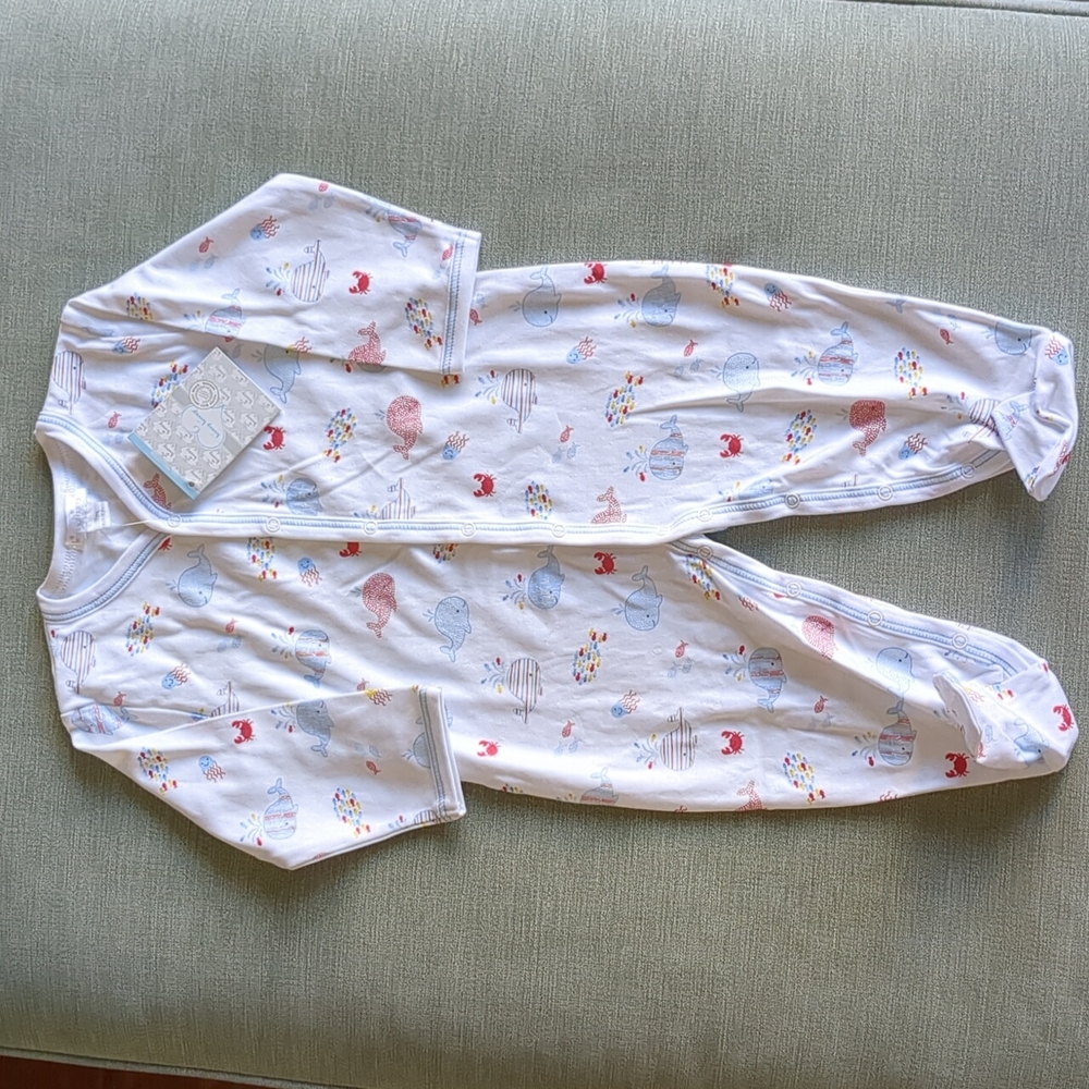 NWT Kissy Kissy Snap Up Footie Pajamas